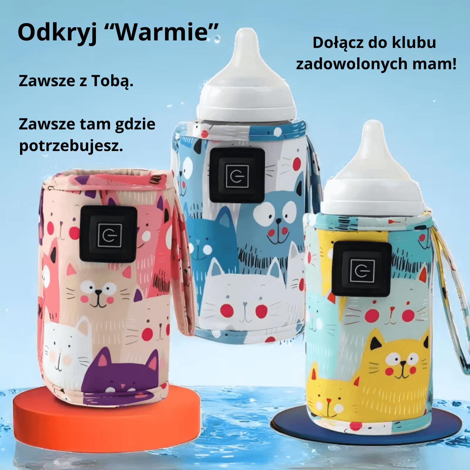 Inteligentny podgrzewacz USB "Warmie" 🍼👶 Kabel zasilający USB-C w zestawie!